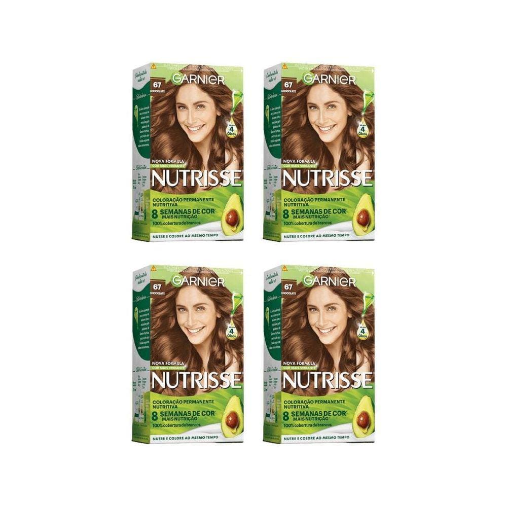 Coloraçao Nutrisse 67 Louro Escuro Dourado Acaju-Kit C/4Un
