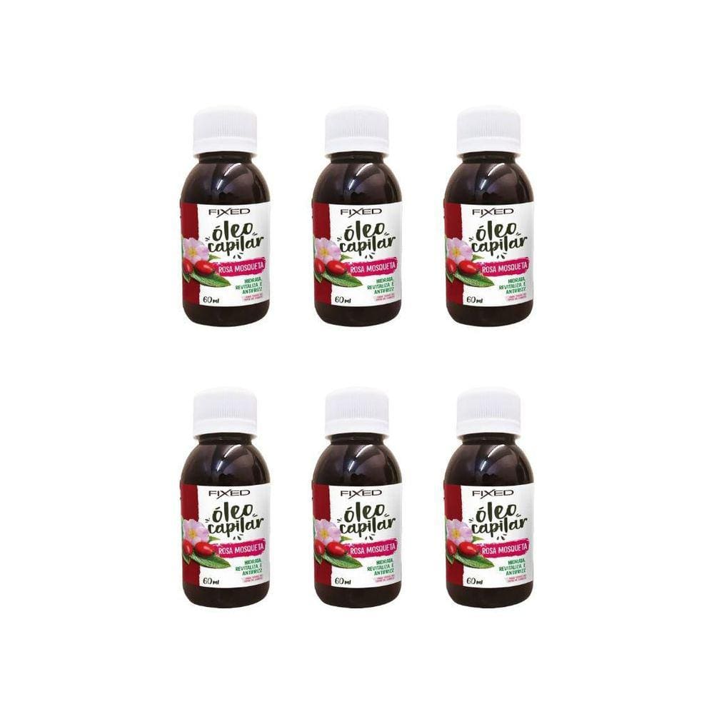 Oleo Capilar Fixed Rosa Mosqueta 60Ml-Kit C/6Un