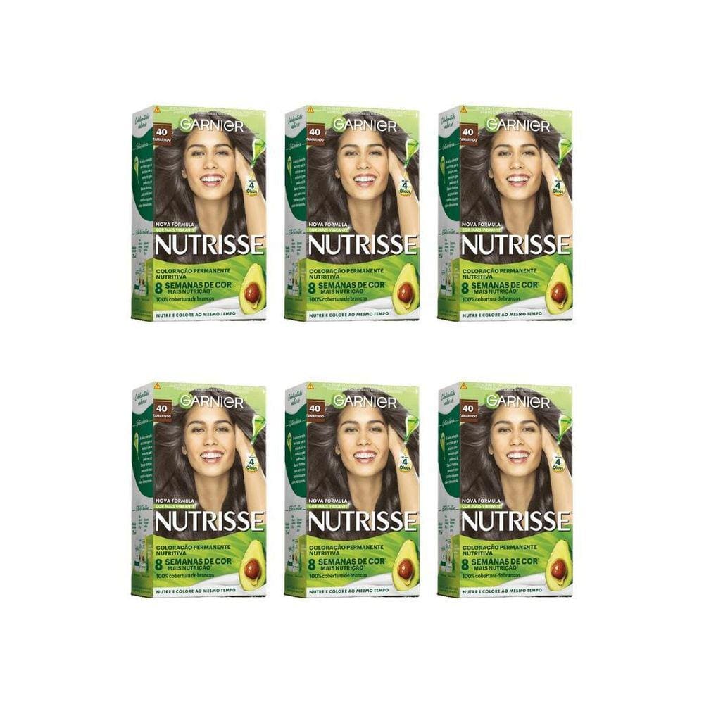 Coloraçao Nutrisse 40 Castanho-Kit C/6Un