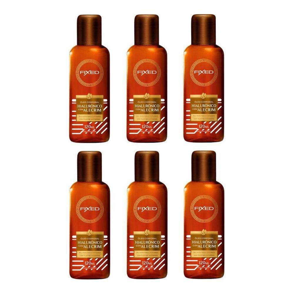 Oleo Fixed Corporal Hialuronico Com Alecrim 120Ml-Kit 6Un