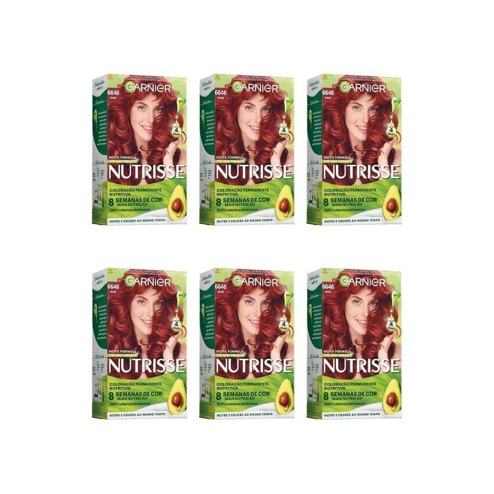 Coloração Nutrisse 66.46 Rubi-Kit C/6Un