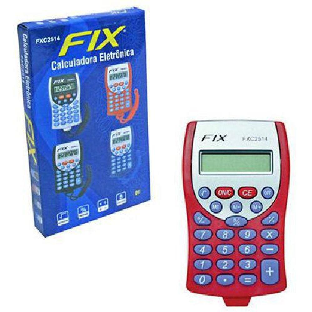 Calculadora Eletrônica De Bolso Com Cordão 8 Dígitos