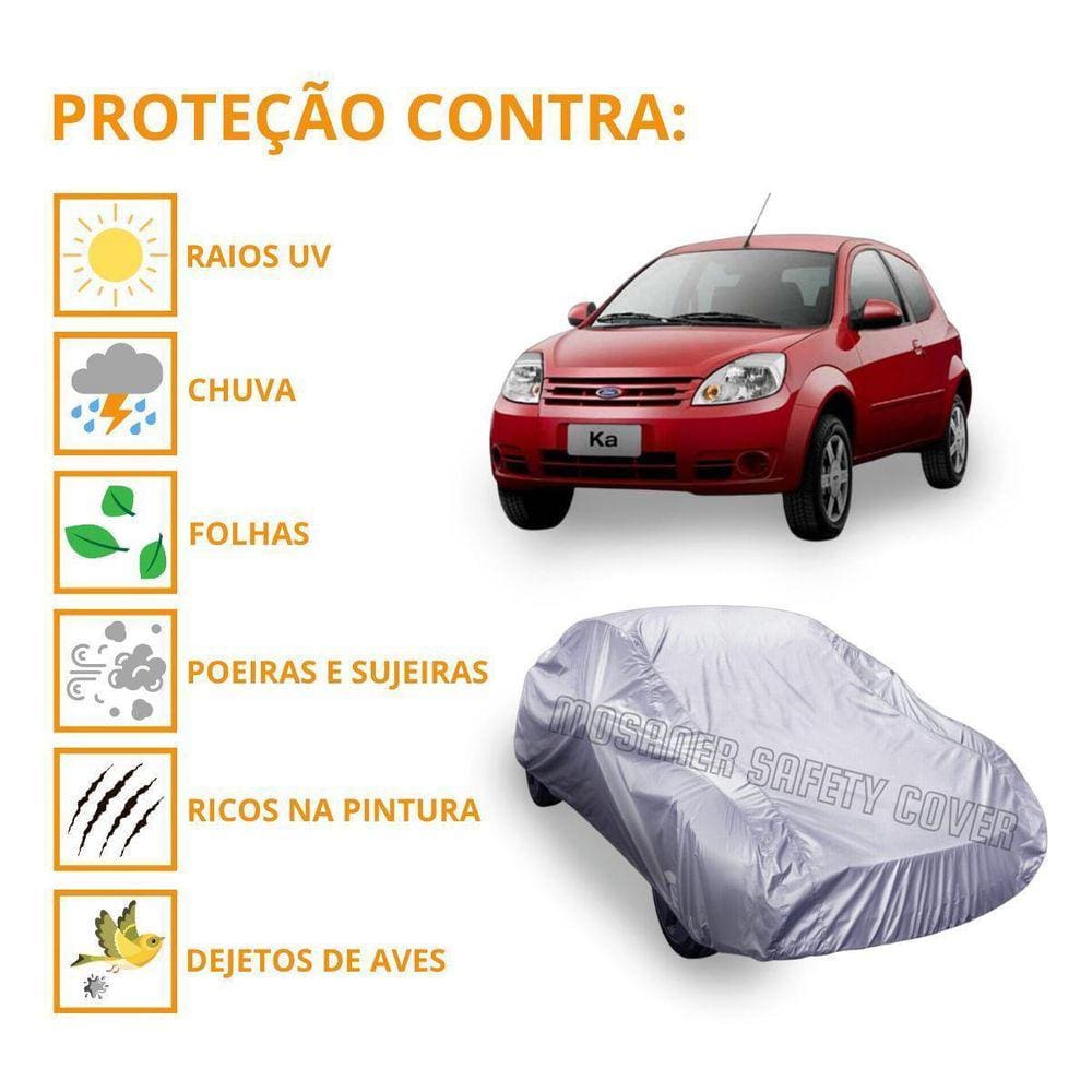 Capa Cobrir Carro Ford Ka Proteção Com Qualidade Impermeável