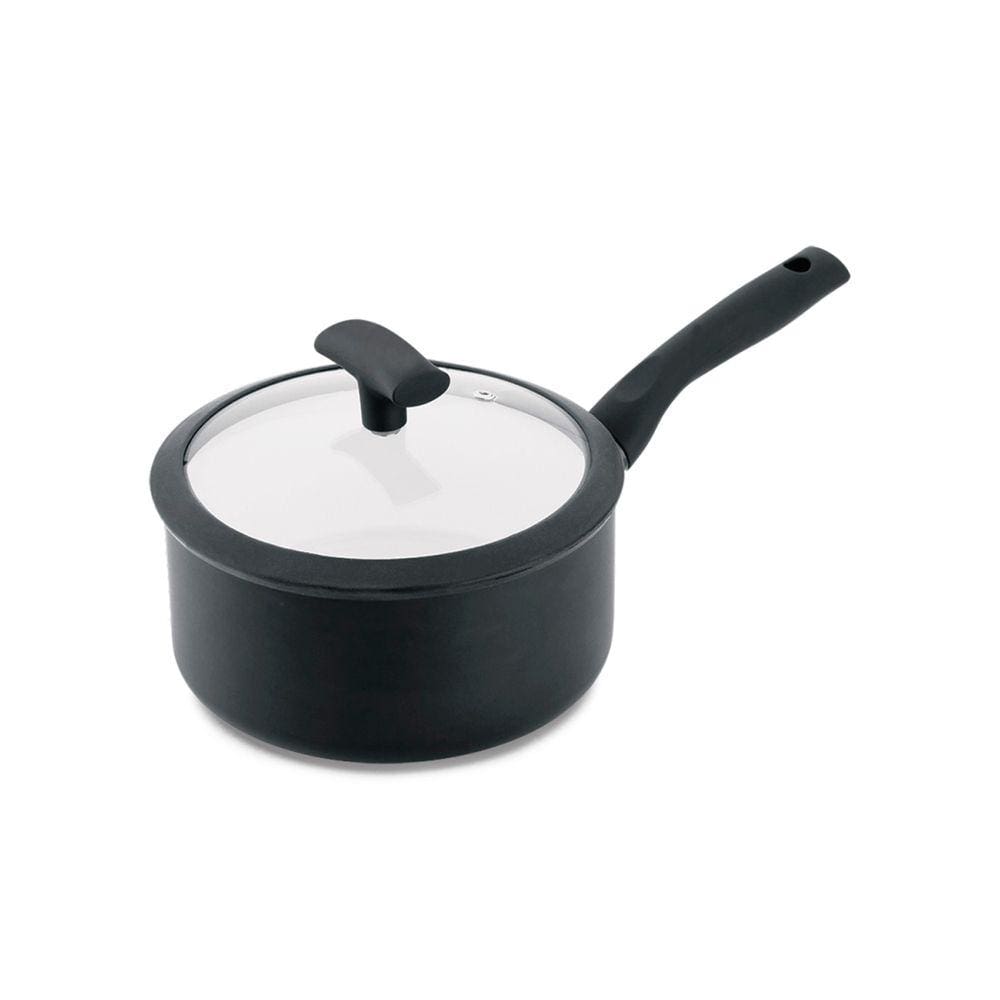 Panela Hercules Redonda Antiaderente Ceramica Indução Preta 18x8cm 1,75L