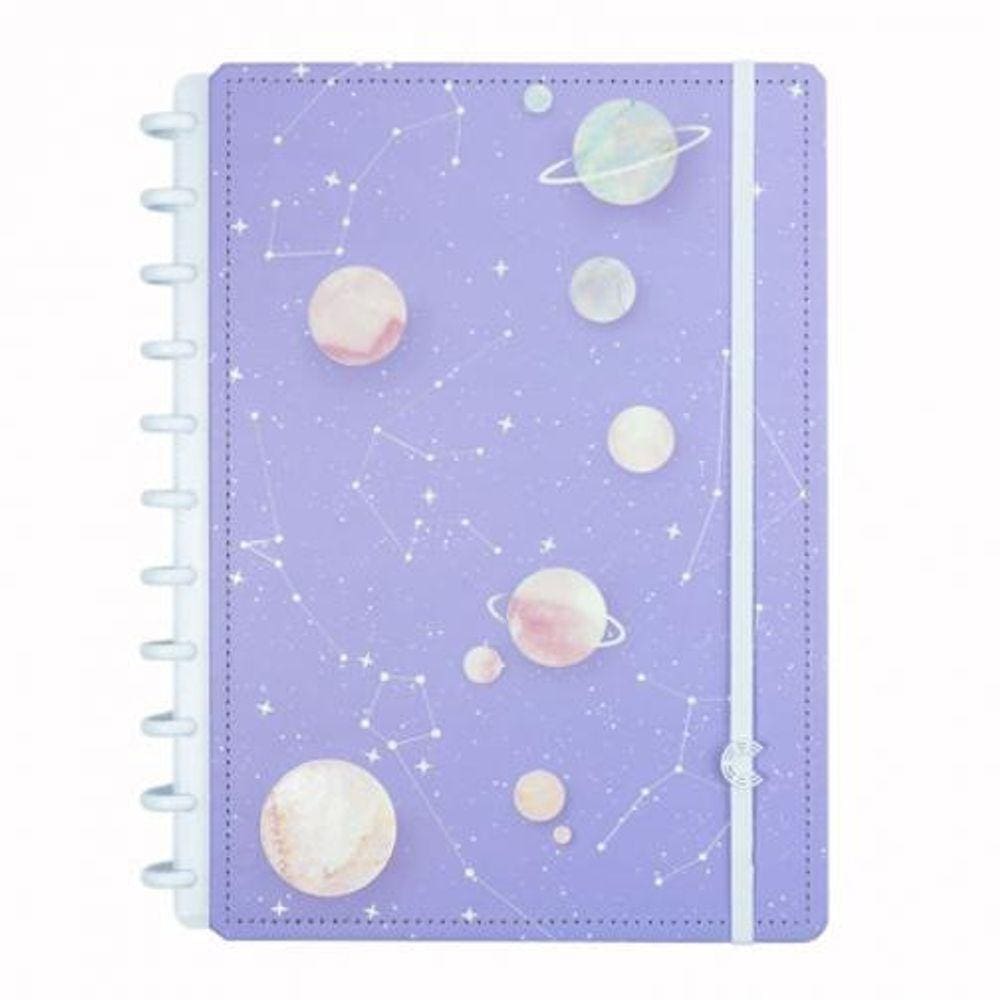 Caderno Inteligente Grande Purple Galaxy By Gocase Cigd4163