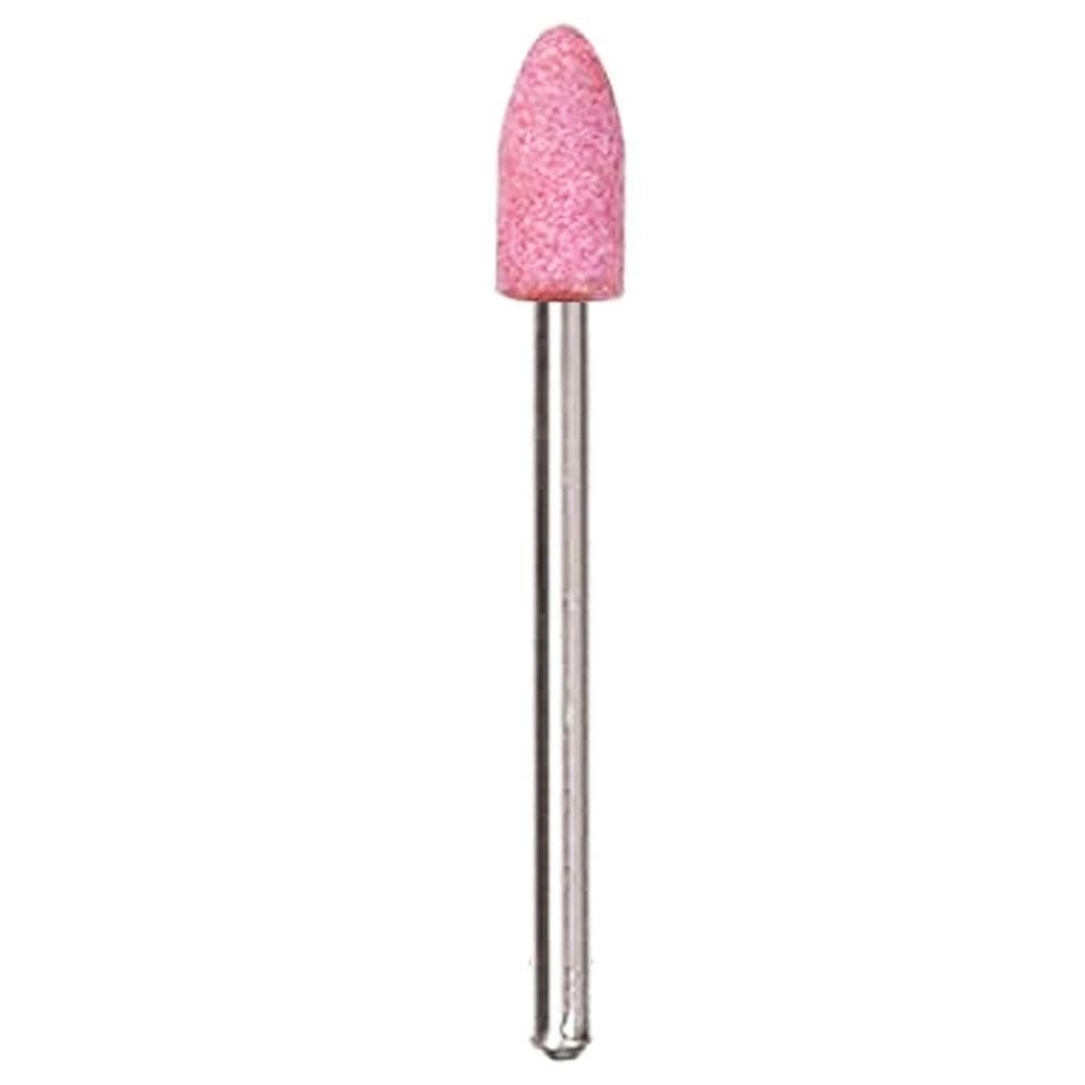 Ponta Montada 5X12Mm Rebolo Rosa Bala Para Micro Retíficas