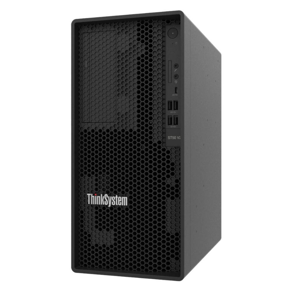 Servidor Lenovo ThinkSystem ST50 V2 - Intel Xeon E-2324G, RAM 16GB, HD 2TB, USB 3.2, 7D8JA04CBR