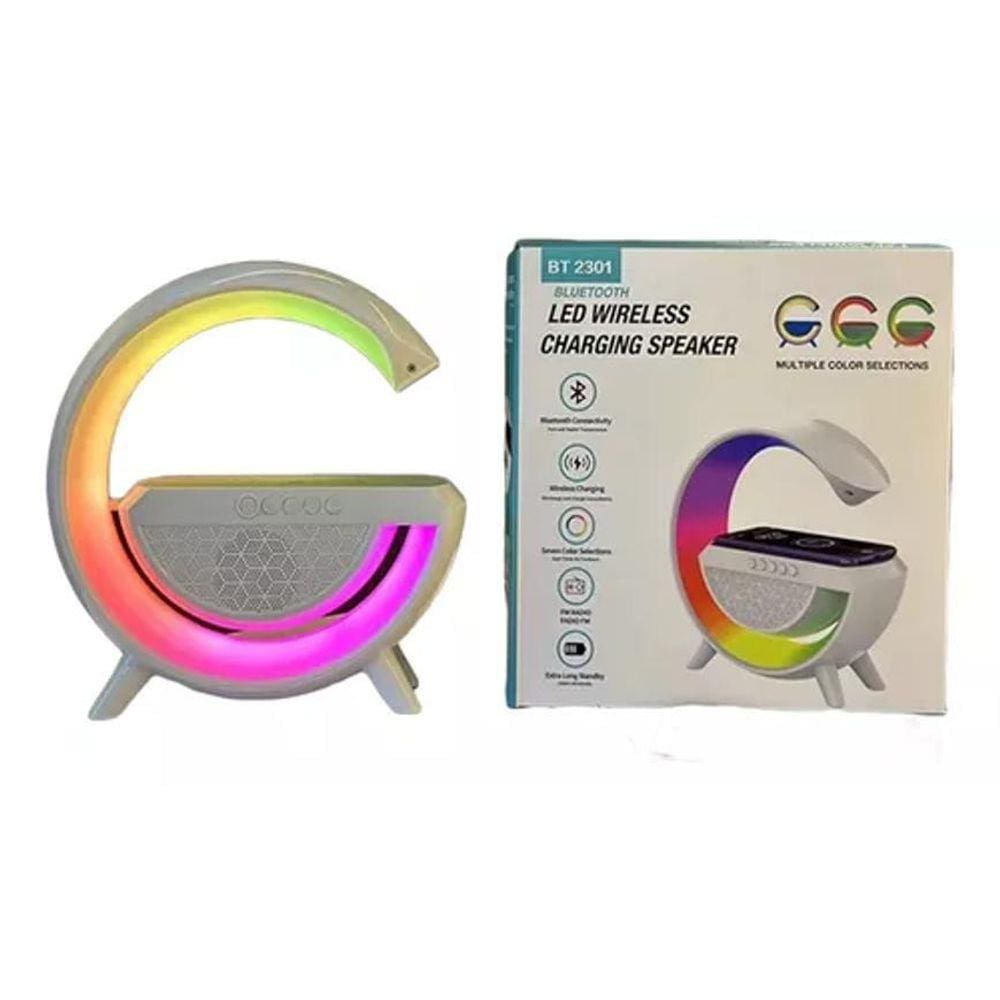 Luminária De Mesa G Speaker Smart Station Bluetooth Com Som