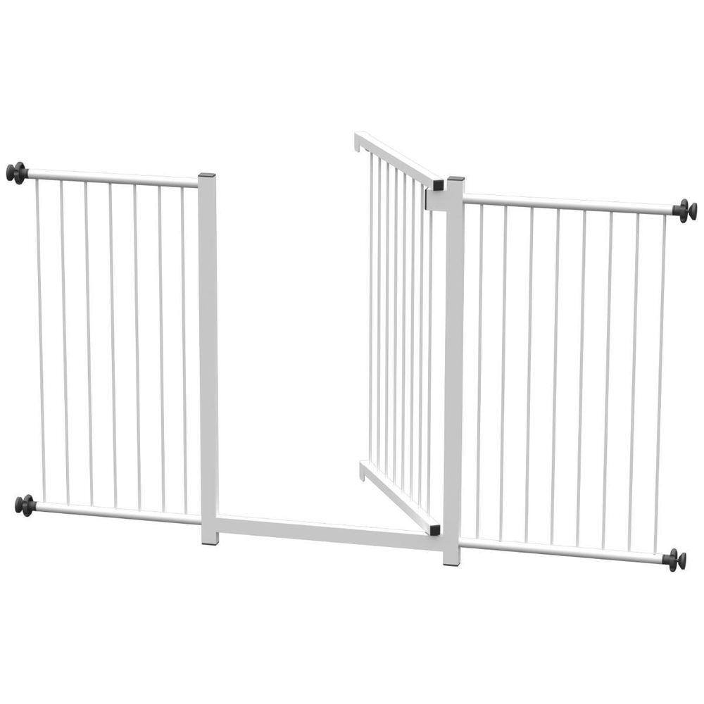 Grade Portão Pet Bebê Divisor Ambiente 133 A 138 Cm Branco