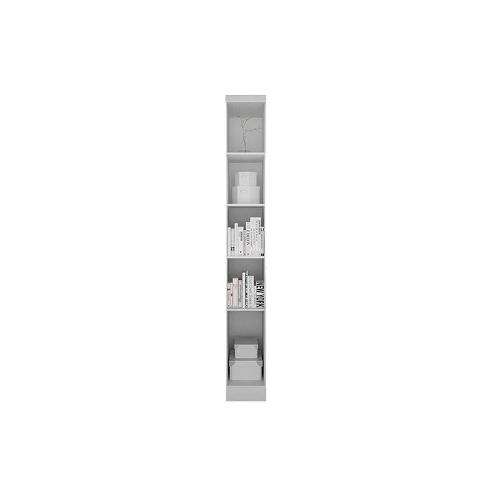 Modulado De Quarto Armário Cantoneira Rizon C- 4 Prateleiras S- Portas Branco - Novo Horizonte