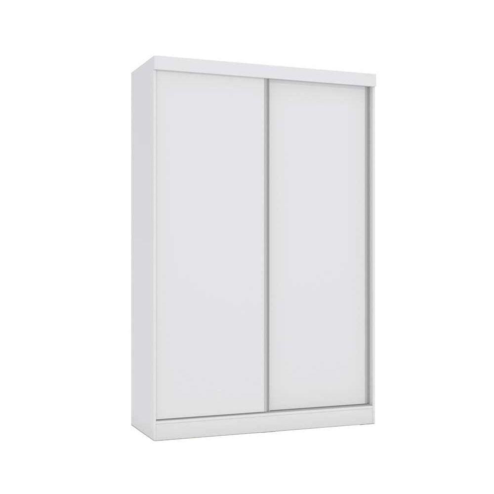 Guarda Roupa Solteiro 2 Portas De Correr E 2 Gavetas N571 Branco - Kappesberg