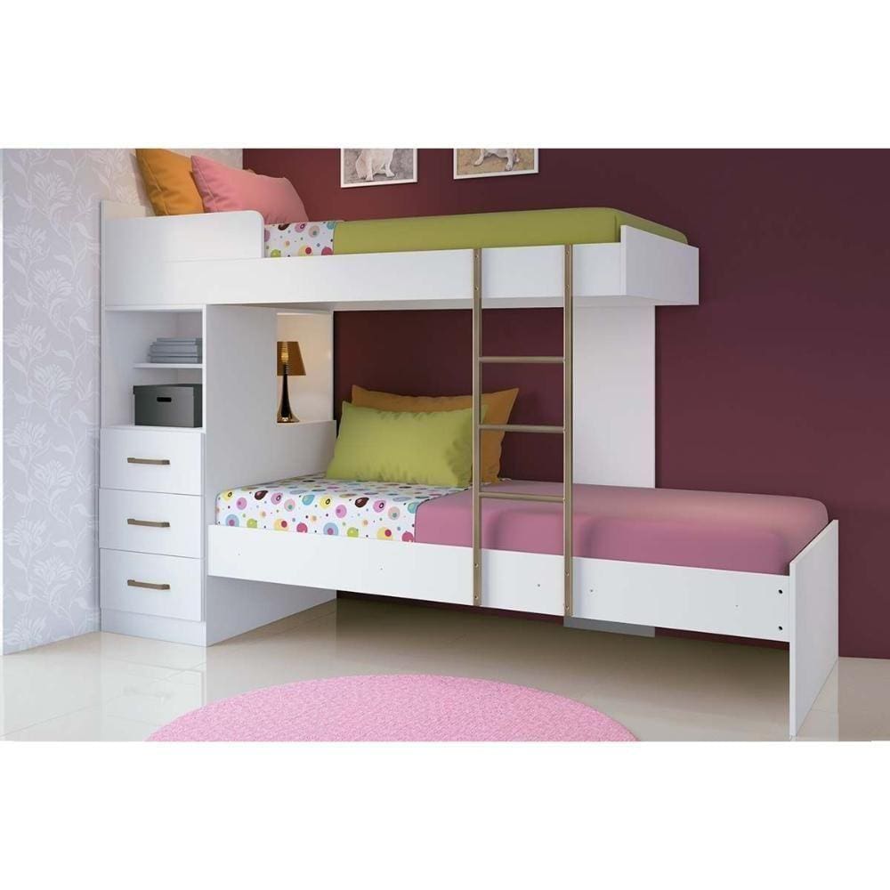 Beliche HavC- 3 Gavetas Branco