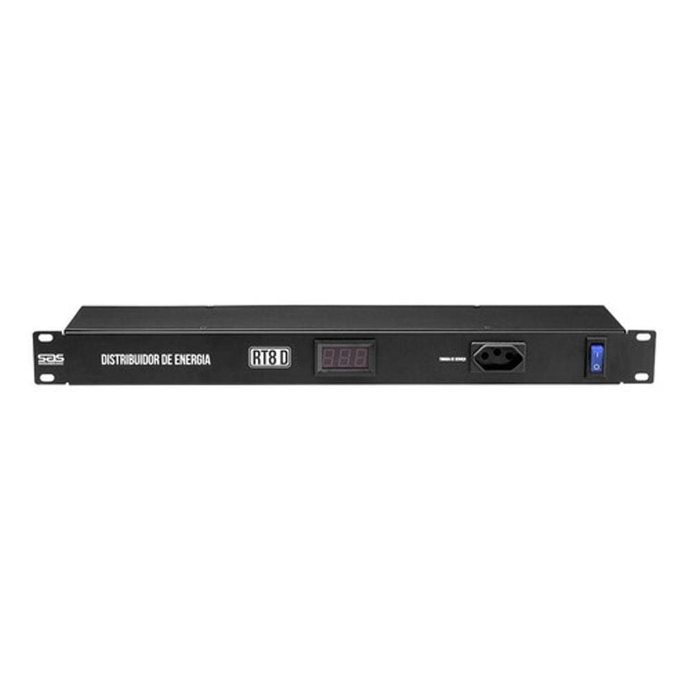 Régua 8 Tomadas Rt8D Rack 19 Polegadas Com Display 110/220V