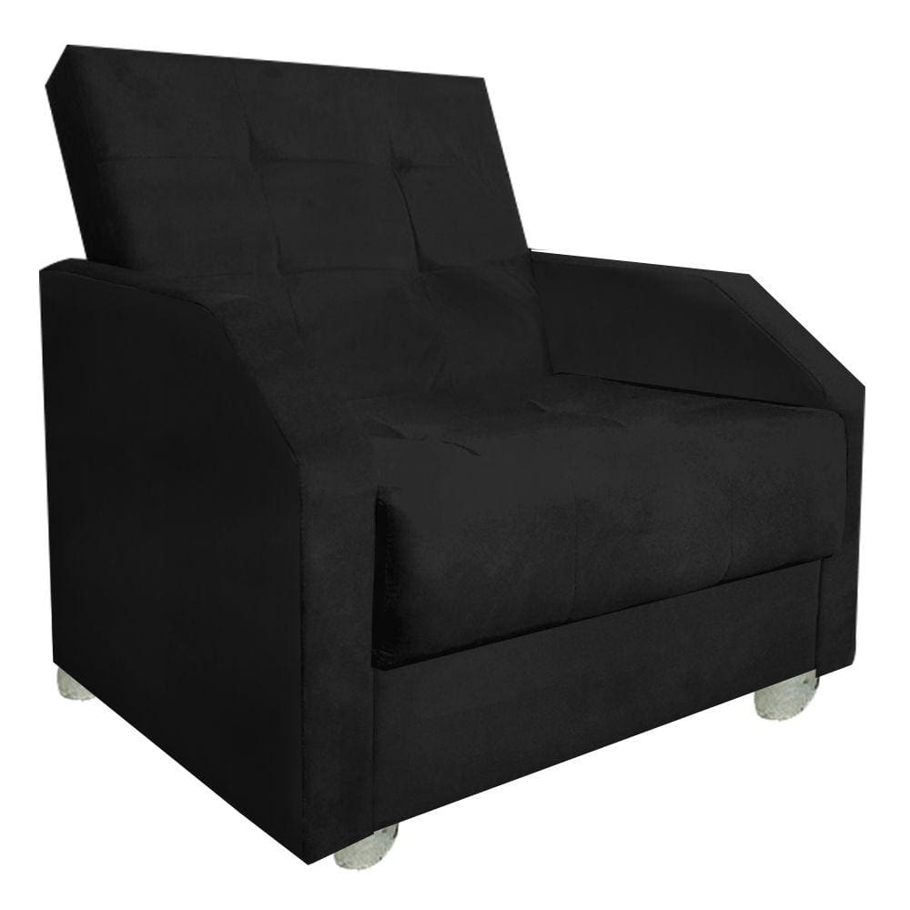Poltrona Quarto Sala Raquel Plus Size Preto