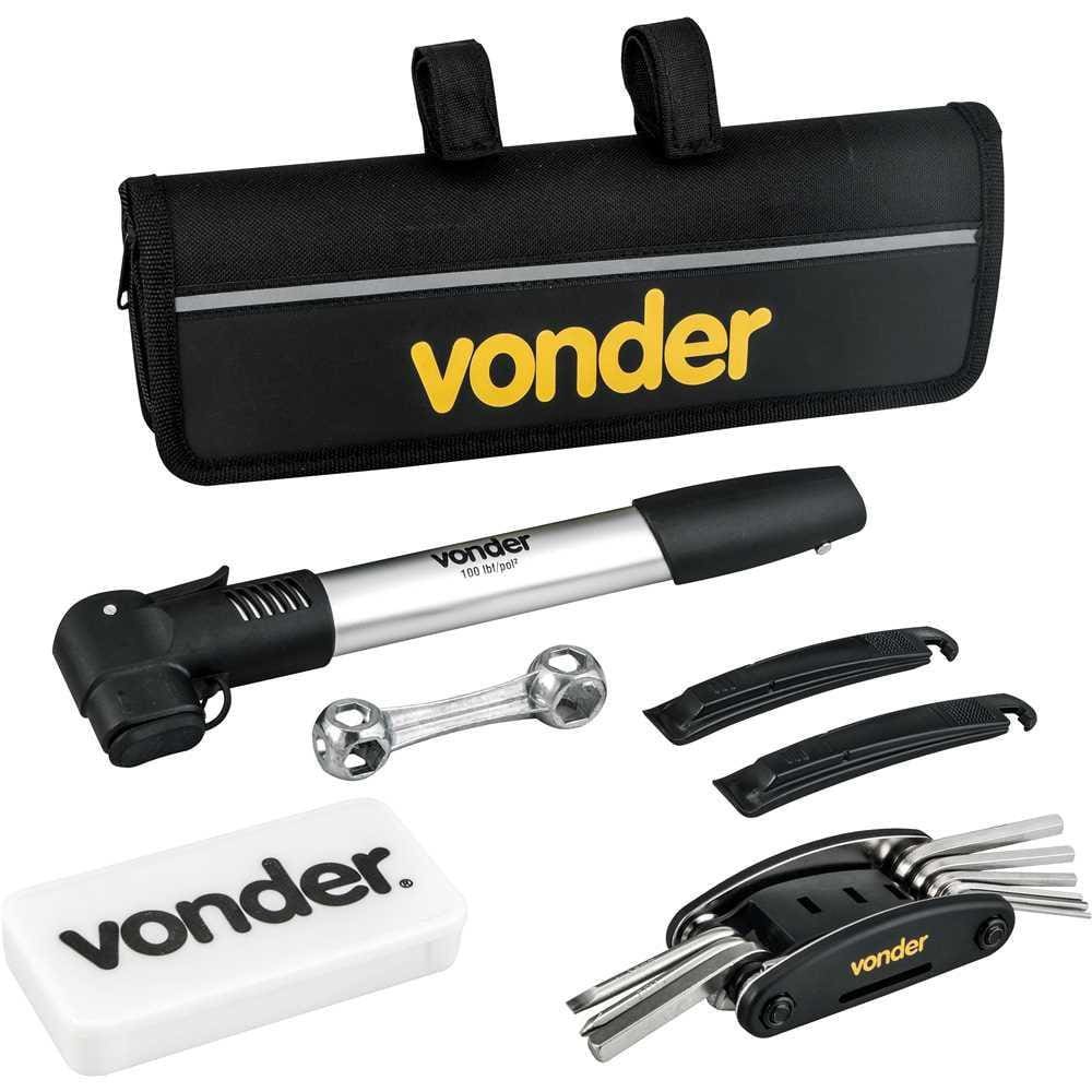 Jogo de ferramentas para bicicleta com 7 peças Vonder