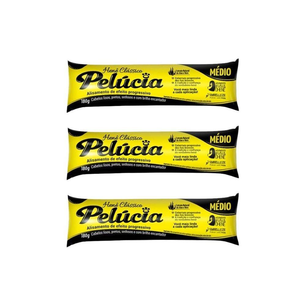 Hene Pelucia Medio 180G - Kit Com 3Un
