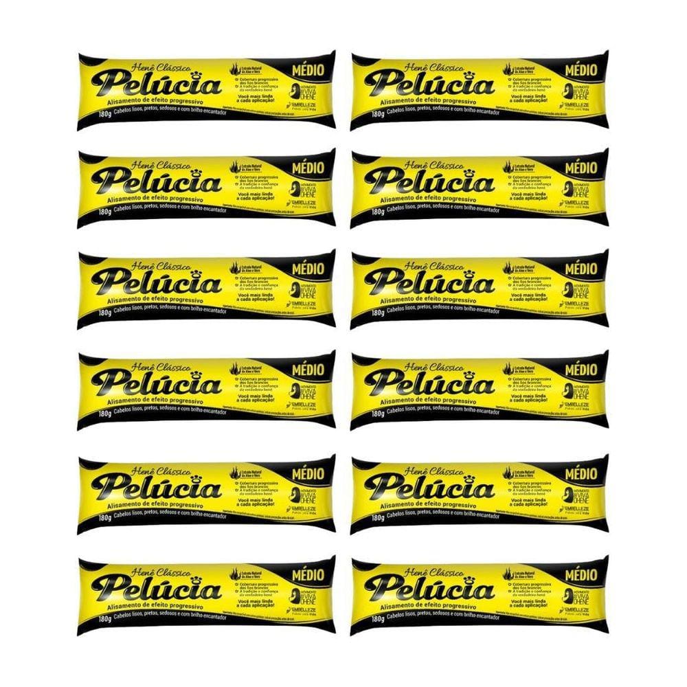 Hene Pelucia Medio 180G - Kit Com 12Un