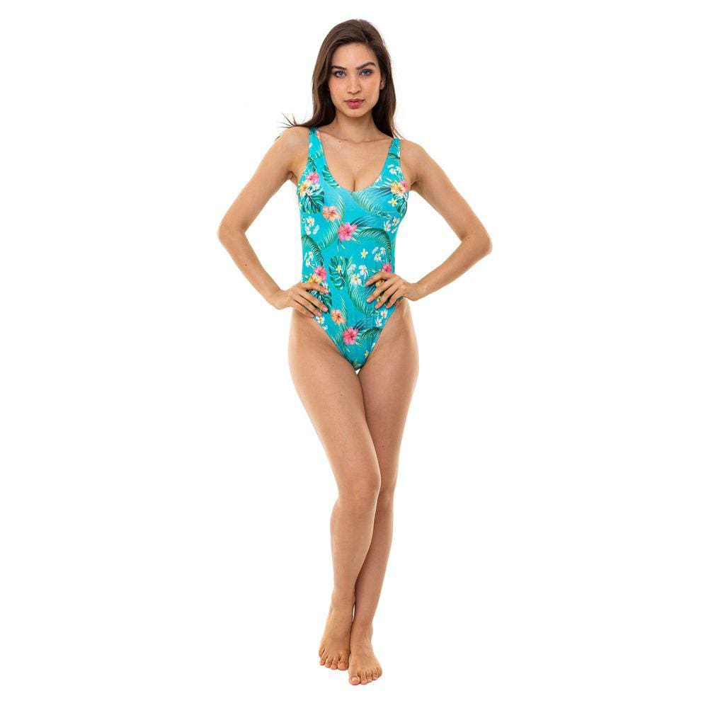 Maiô  Florido Verde  Cavado Bio Beachwear