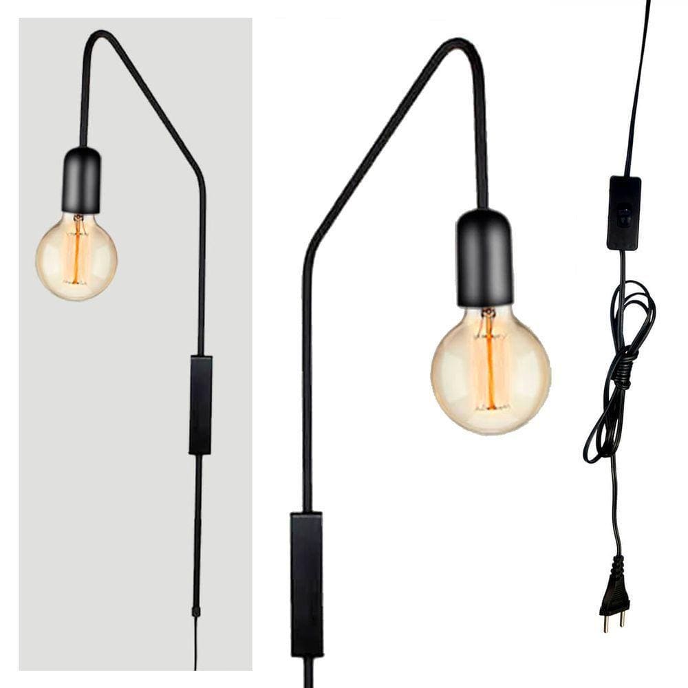 Arandela Fluxo - Preto