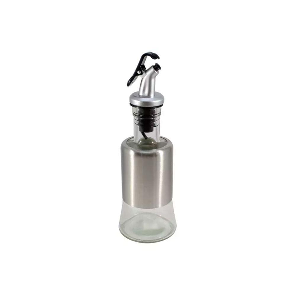 Azeiteiro Vinagreiro Recipiente em Vidro e Inox com Bico Dosador