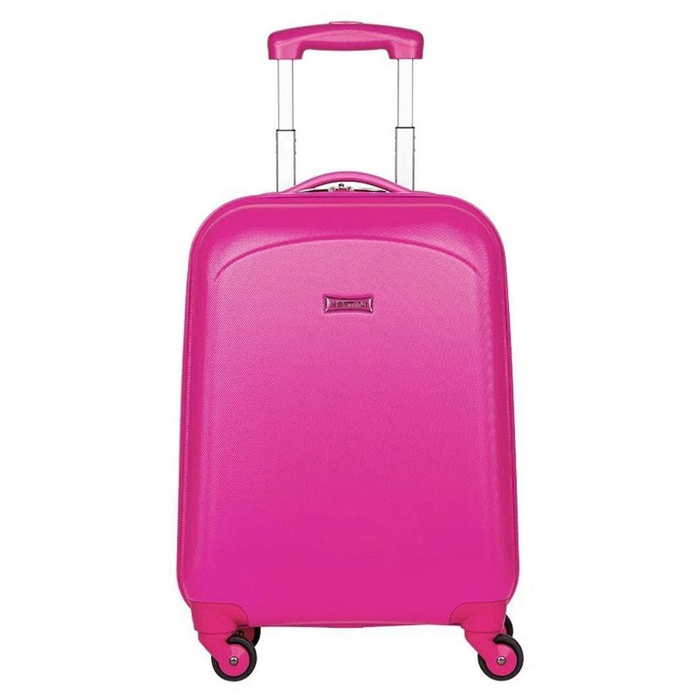 Mala de Bordo 10kg Pequena 55x35x25 Anac Rodinhas 360° Zíper Para Cadeado ABS Sestini