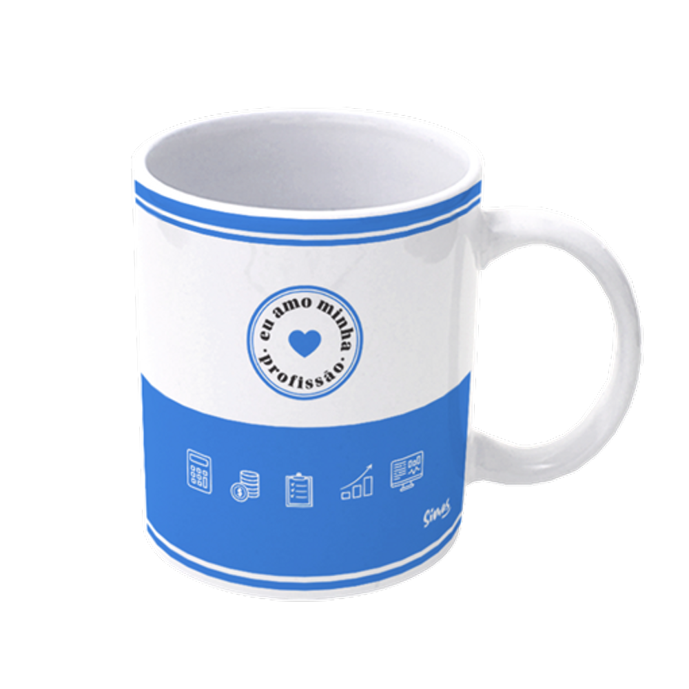Caneca De Porcelana Profissões - Administração