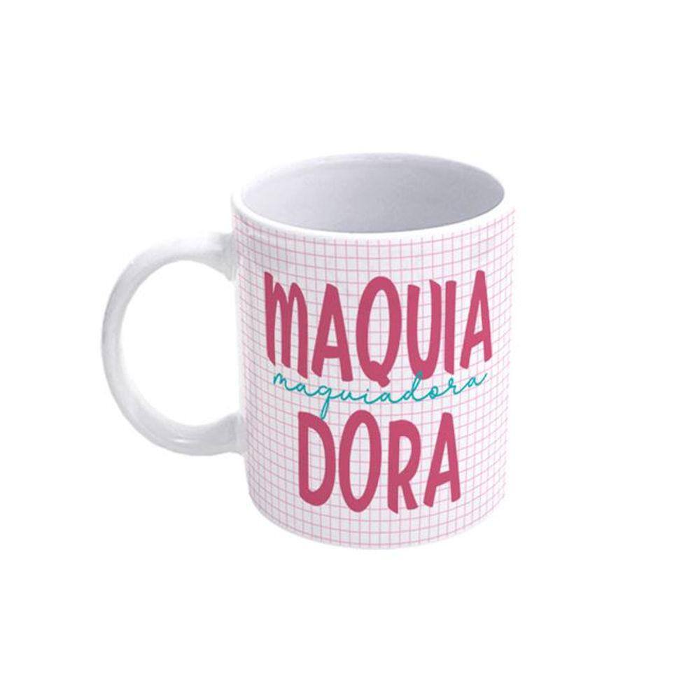 Caneca de Porcelana Flork Profissões - Maquiadora