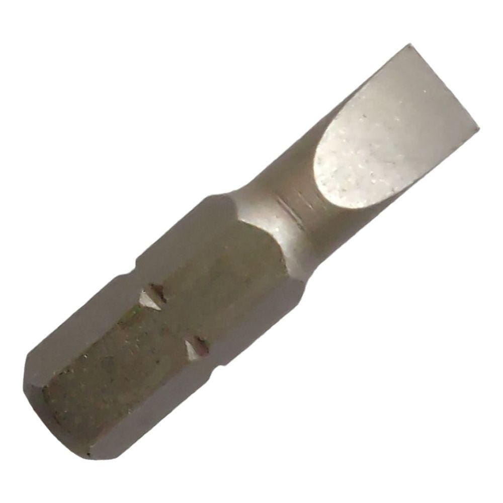 Ponteira Fenda Encaixe 1/4 - 5,5 X 25Mm - K312555 - Kit C/ 3 Peças