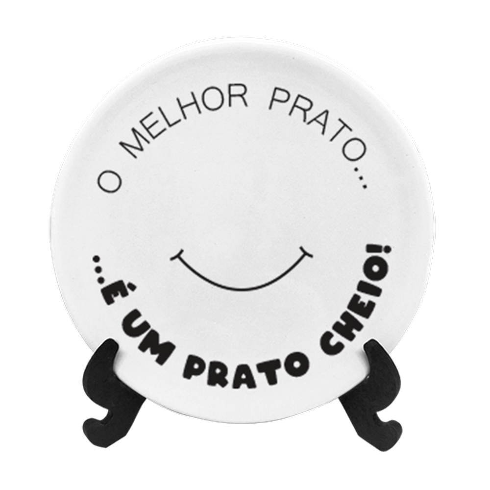 Prato Decorativo de Porcelana 15cm - Prato Cheio