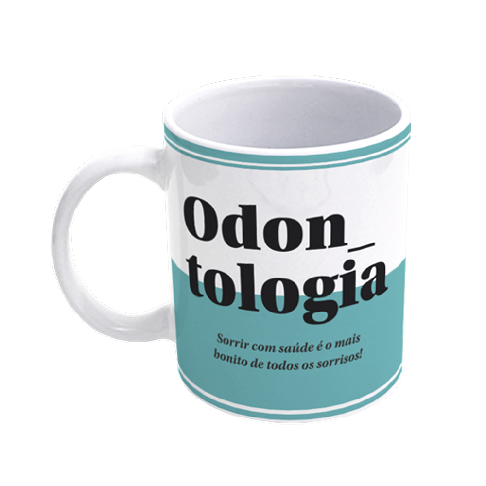 Caneca De Porcelana Profissões - Odontologia