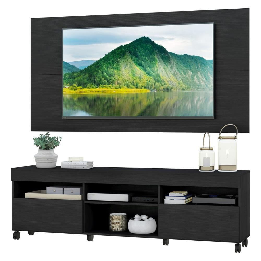 Rack com Painel TV 65\" com Rodízios Londres Multimóveis V3335