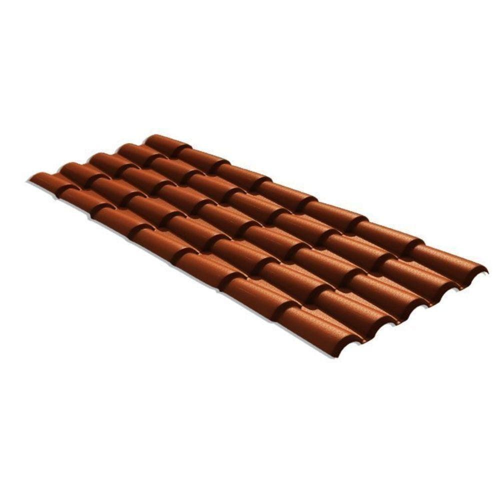 Kit com 20 Telhas Pvc Colonial 328x86cm Permatti Ceramica