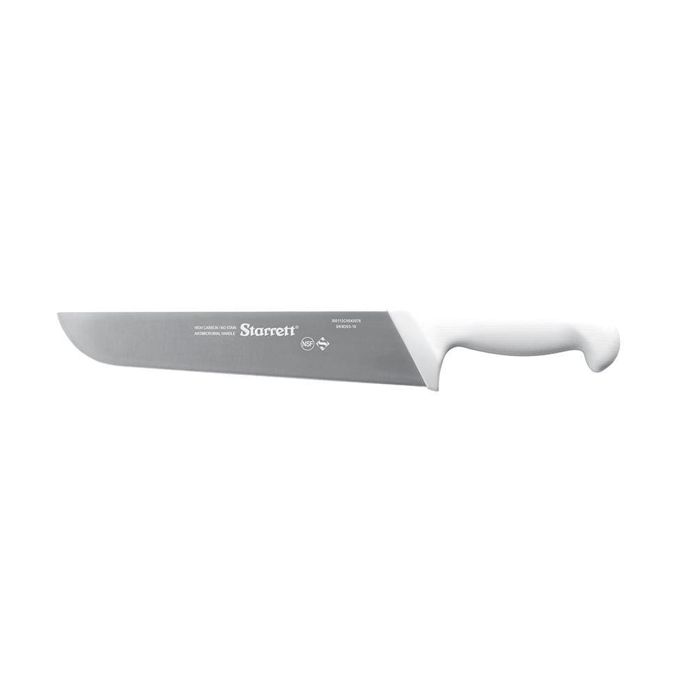 Faca Carne Starrett 10 Polegadas Lâmina Reta Larga 25cm Refile Aéreo Cabo Branco