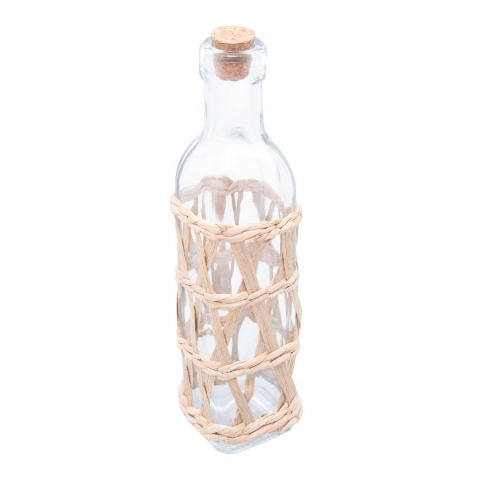 Garrafa Wolff Para Azeite De Vidro Com Fibra Natural 300Ml