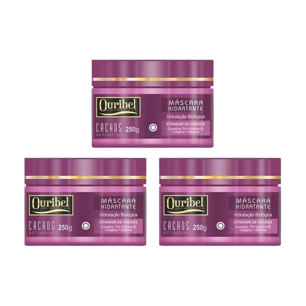 Mascara Ouribel Cachos 250G - Kit Com 3Un