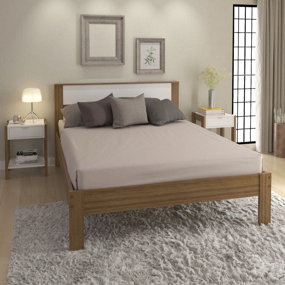 Cama de Casal para Colchão 138 x 188 cm | Extra