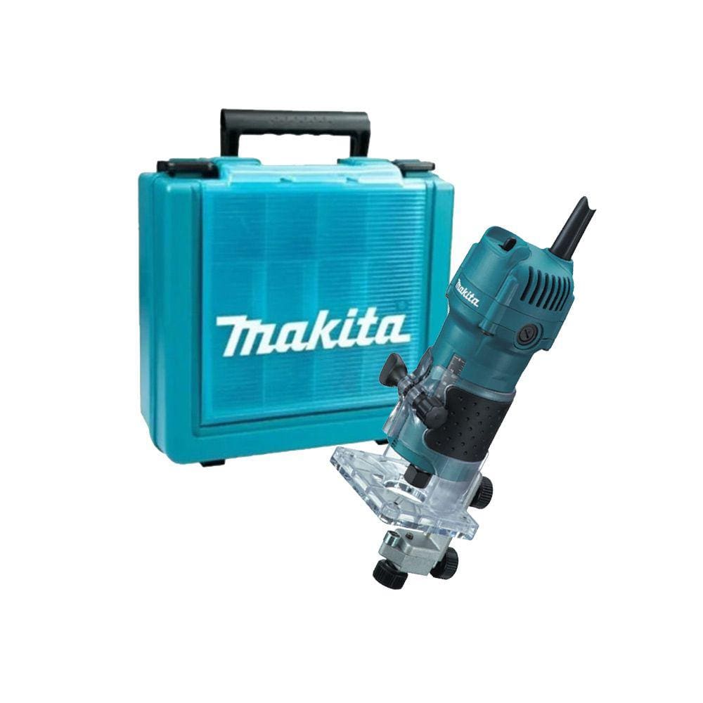 Tupia Palma Pinça 6mm 1/4" 30000 RPM Maleta 530W 3709K Makita 220V