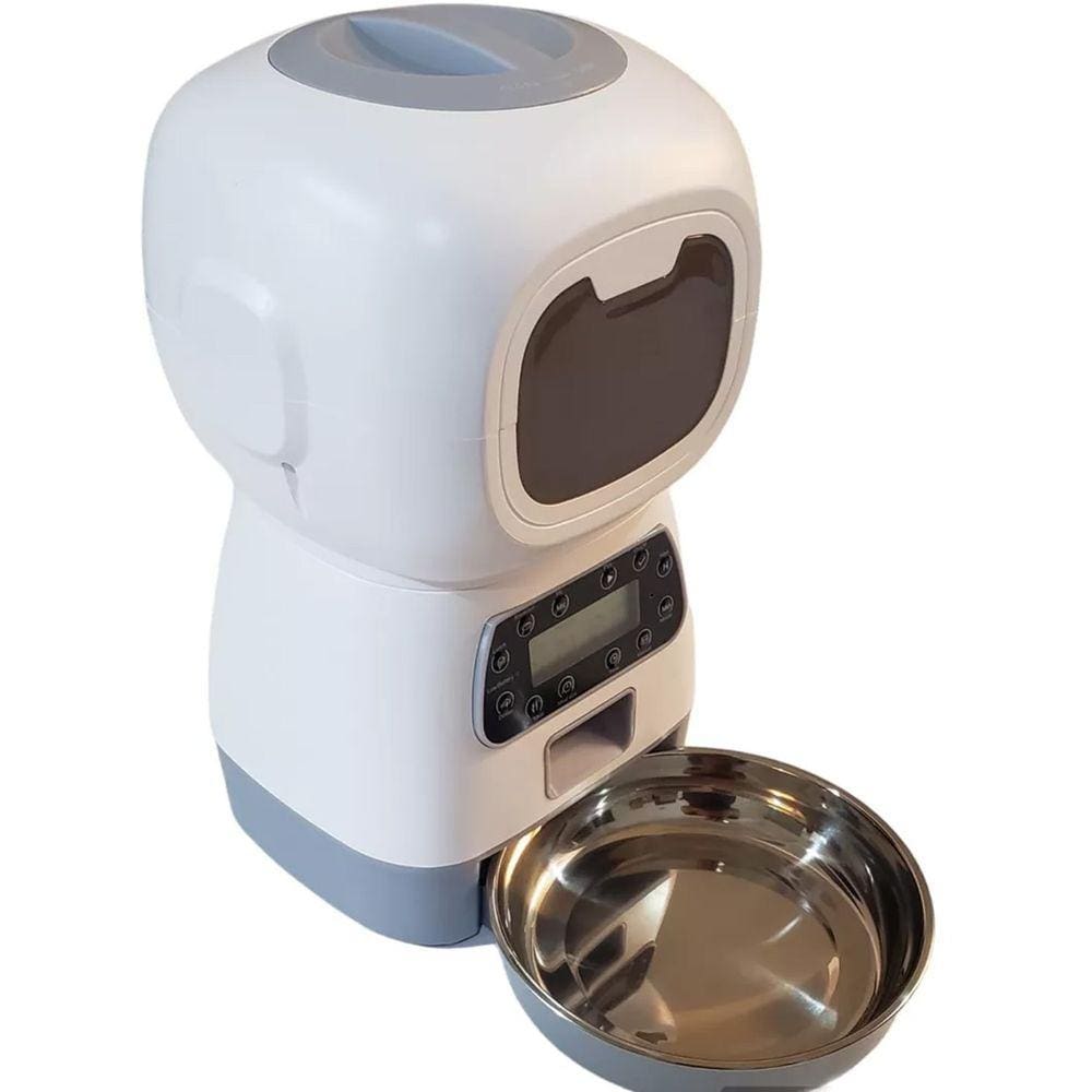 Comedouro Automatico Programavel Raçao Comida Cachorro Gato Pet Horario Porçoes Bichos Cao Petshop Viagem Passeio Estudos