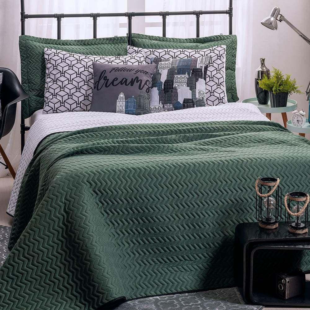 Cobre Leito Queen Colorful Dupla Face 200 Fios 7 Peças - Street House