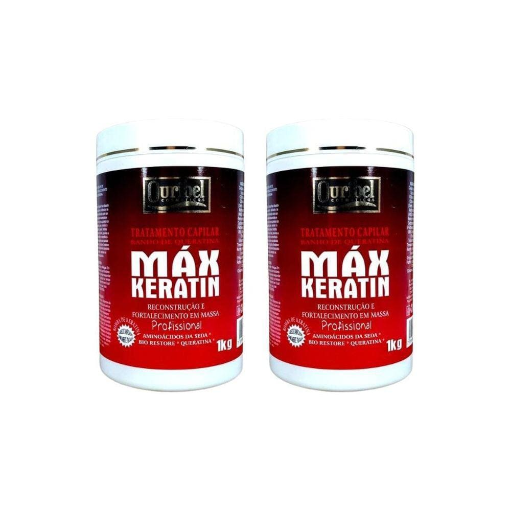 Mascara Ouribel Max Keratin 1000G - Kit Com 2Un