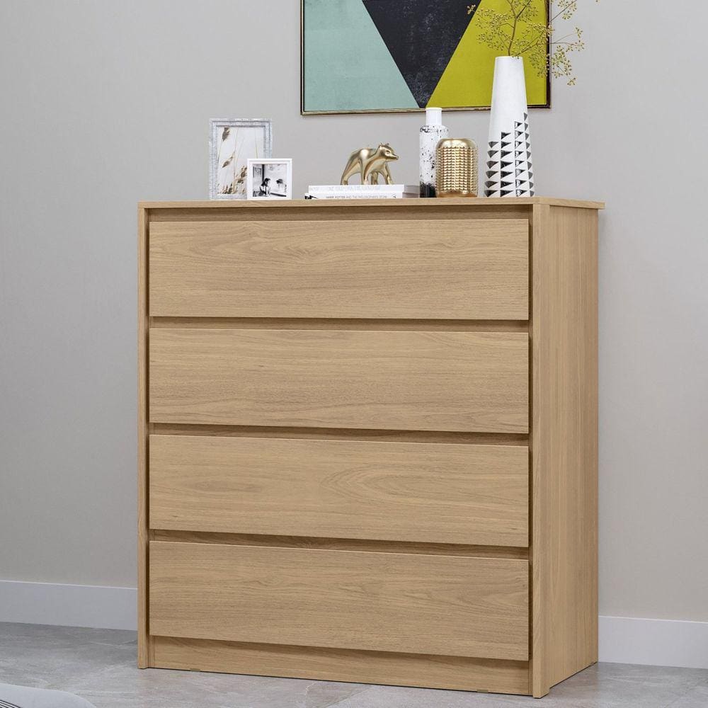 Cômoda 4 Gavetas em Mdp 89x92cm Carla Castanho/Castanho