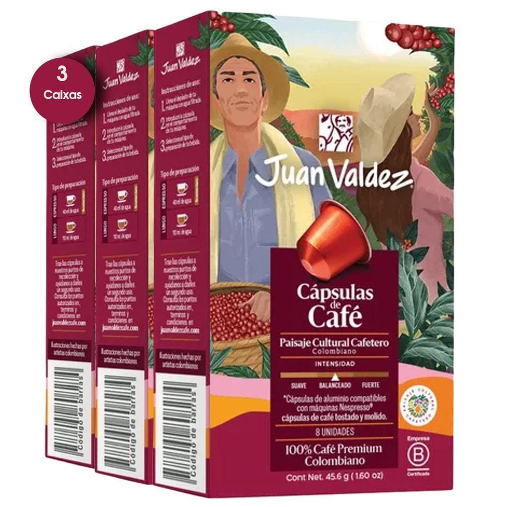 Kit Com 3Un Café Juan Valdez Paisaje Cultural 44,8G 8 Caps