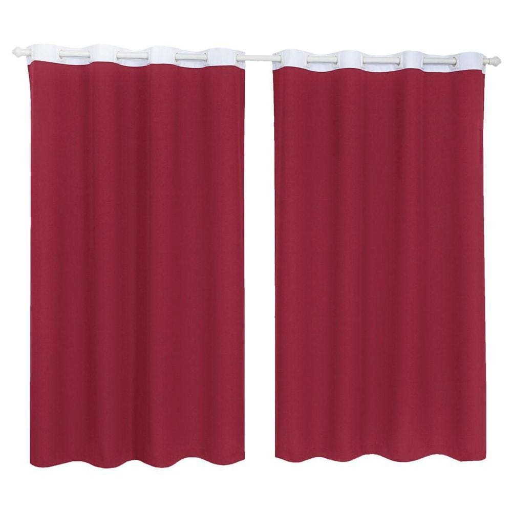 Cortina Tecido Oxford Faixa Branco 2,50M X 3,00M - Rosa