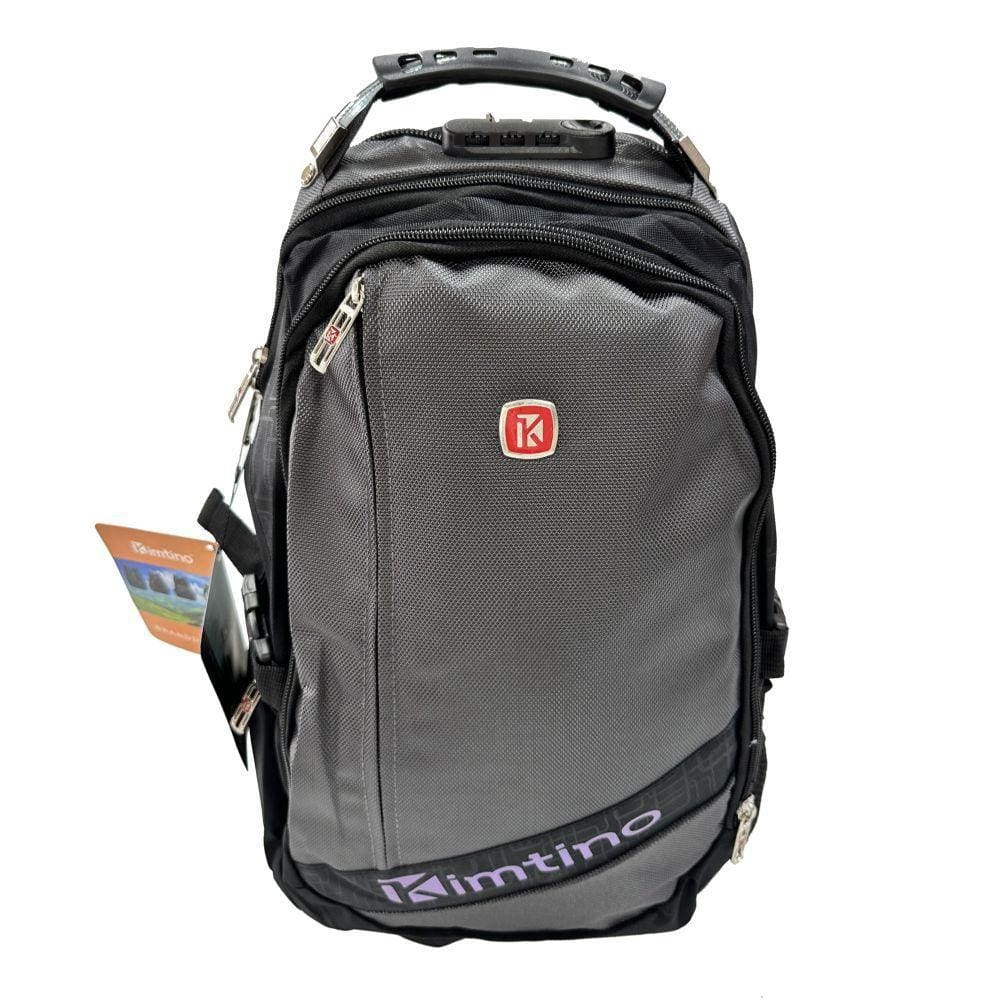 Mochila Casual 18\" Notebook Trava Cadeado - Cinza - Kimtino