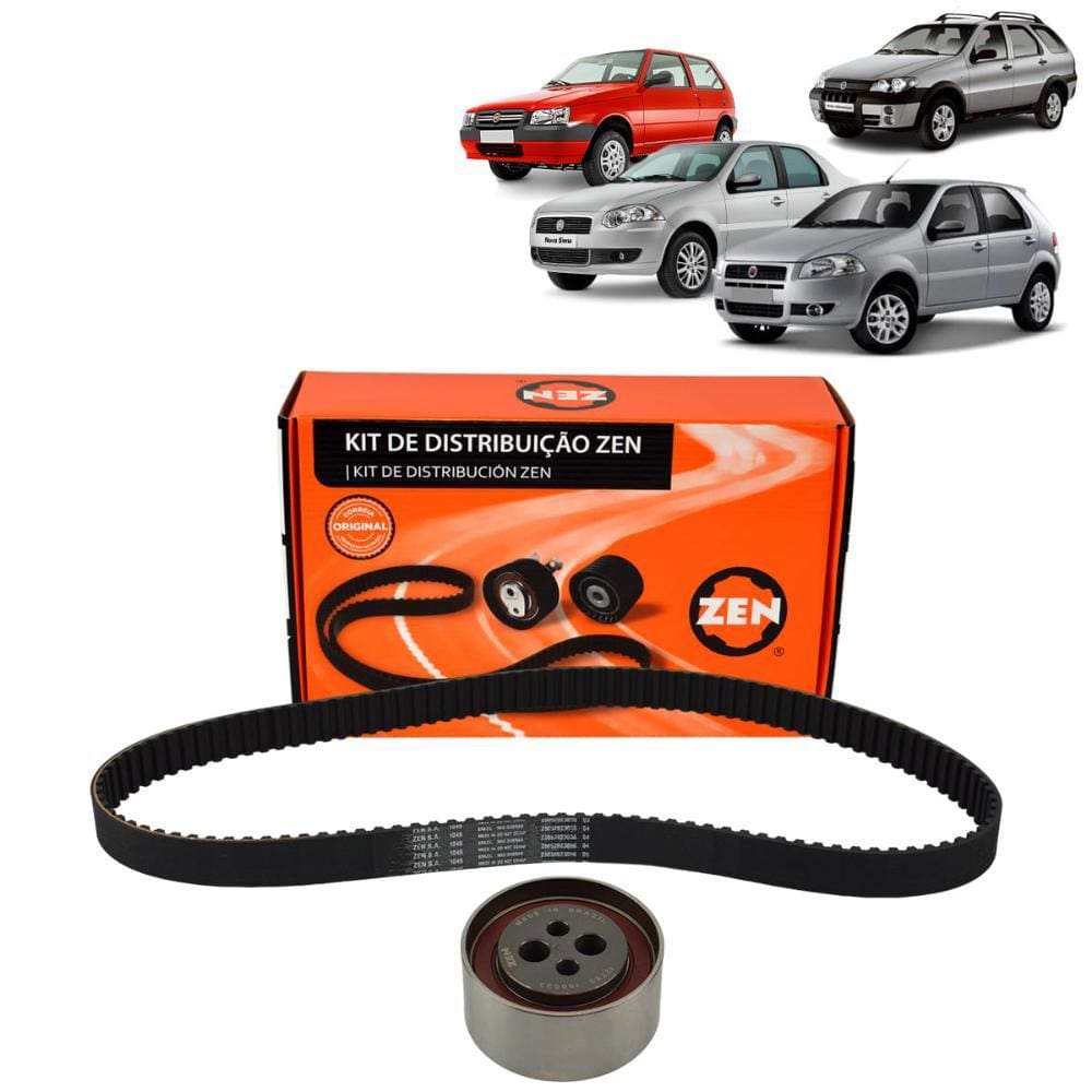 Kit Correia Dentada Palio Siena Uno 1.0 8V Fire 2001 a 2008