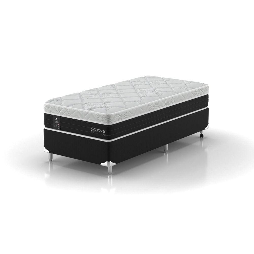 Conjunto Solteiro Sofisticato 0,88x1,88x0,65 Cinza