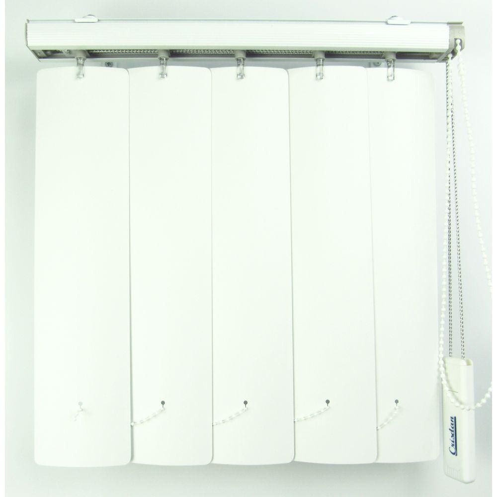 Persiana Vertical Em Pvc Crisdan Largura 2,00 X 2,30 Altura Branco