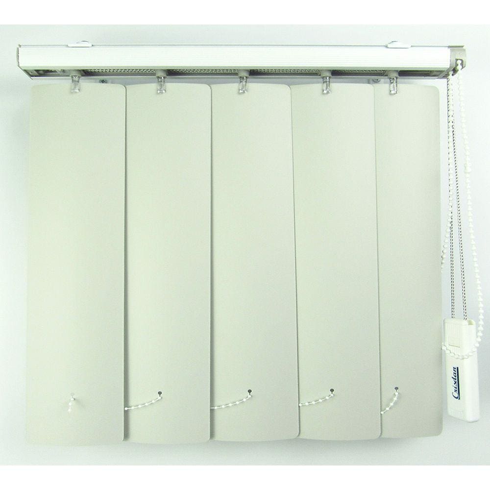 Persiana Vertical Em Pvc Crisdan Largura 1,80 X 1,50 Altura Cinza