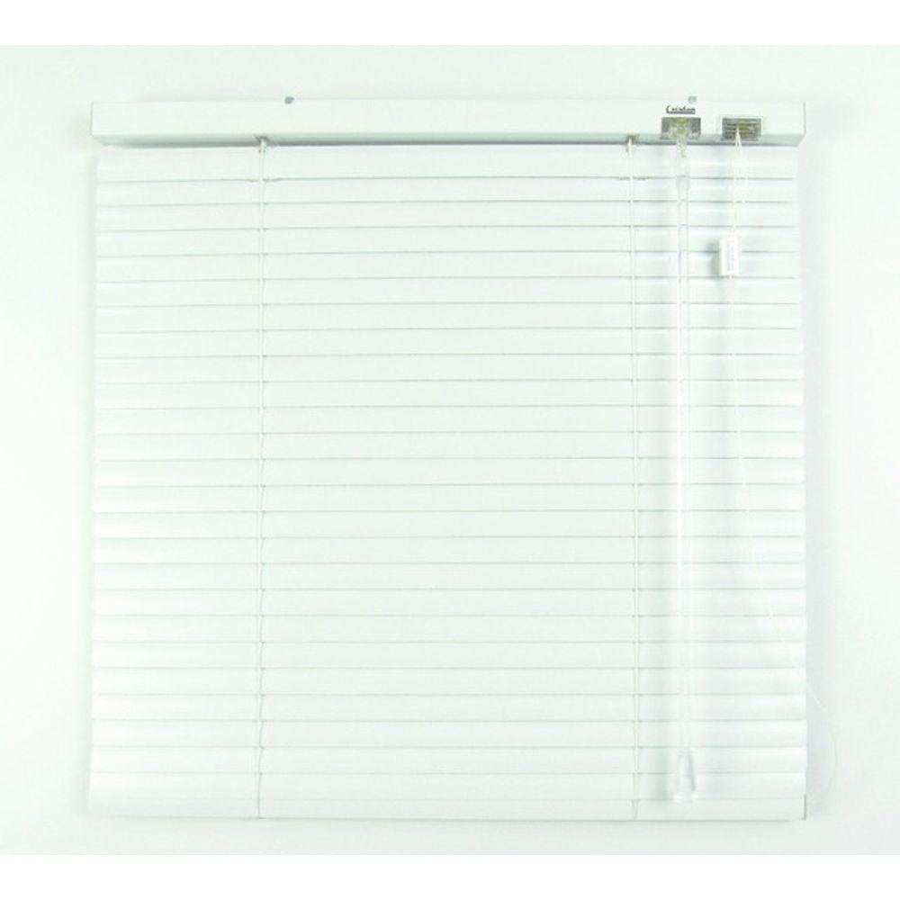 Persiana Horizontal 25Mm Alumínio Crisdan Sem Furos Aparente Largura 2,20 X 1,60 Altura Branco