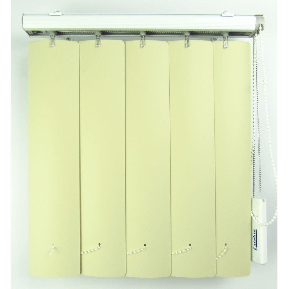 Persiana Vertical Em Pvc Crisdan Largura 1,80 X 1,50 Altura Camurça